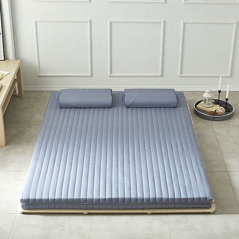 내추럴슬립 천연라텍스 매트리스 5cm, 딥블루그레이
