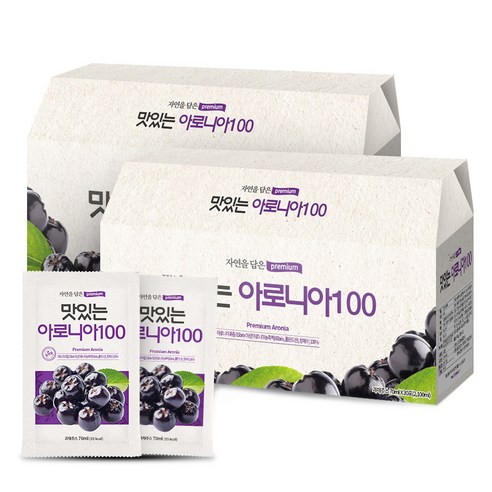 황토농원 자연을 담은 맛있는 아로니아즙100 30p, 2100ml, 2개
