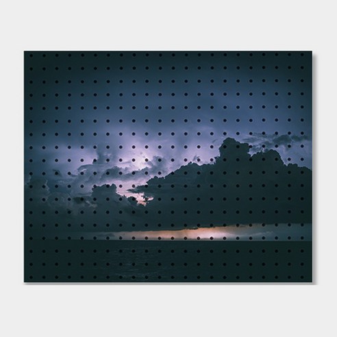 앤비커머스 인테리어 타공판 600 x 500 mm, 1세트, 구름구름(White)