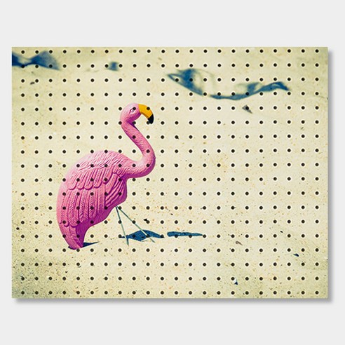 앤비커머스 인테리어타공판 600 x 500 mm, 1개, Flamingo