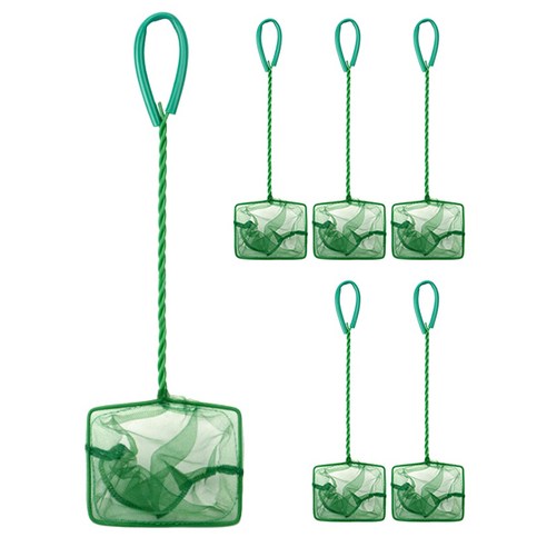 블럭마트 수족관 물고기 뜰채 3인치, 6개입