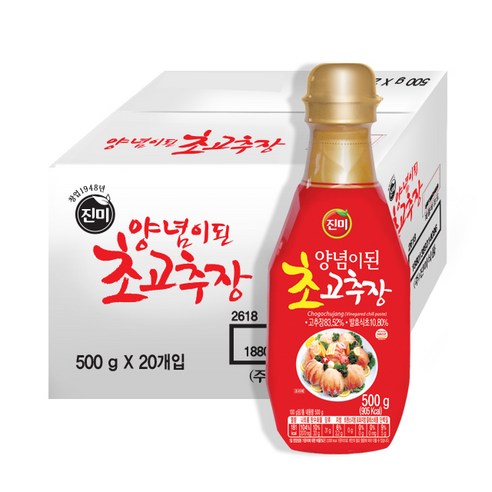 진미 양념이된 초고추장, 500g, 20개입