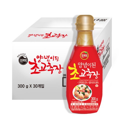 진미 양념이된 초고추장, 300g, 30개입