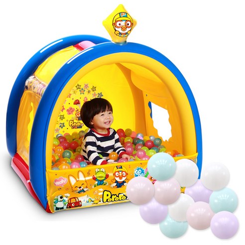 아하토이 D타입 뽀로로 볼하우스 + 아가랑 마시멜로공 200p, 혼합 색상, 1개
