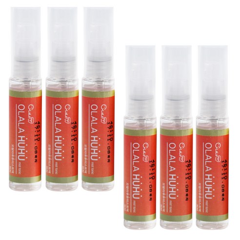오랄라 후후 구강스프레이 피치, 6ml, 6개