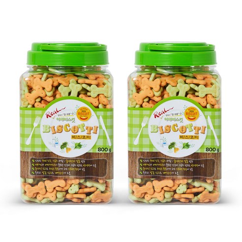 비스코티 애견비스켓, 야채, 2개
