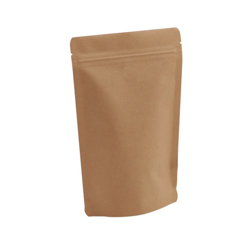 봄91 양면 크라프트 지퍼백 중 13 × 20 cm, 중(M), 1개입, 50개