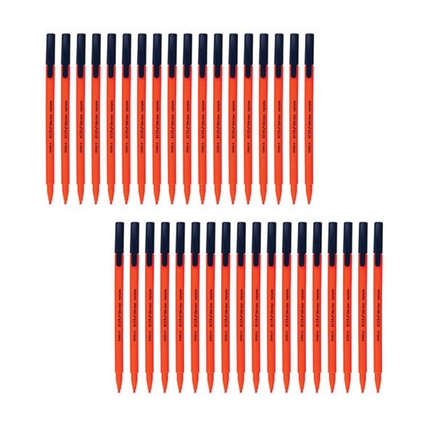 동아 수성펜 헥사 슬림라이너 브라이트 0.5mm 12p, ORANGE, 3개입