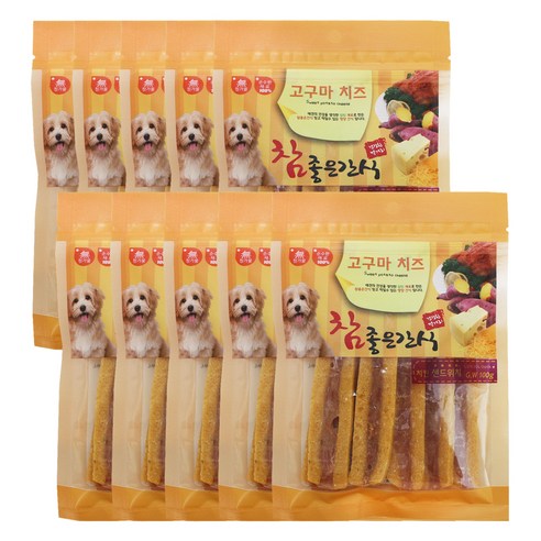 펫더맨 강아지 참좋은간식 고구마치즈, 치킨샌드위치맛, 10개입