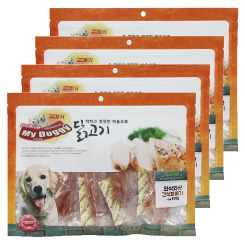 마이도기 프리미엄 강아지간식 400g, 건식꽈배기맛, 4개