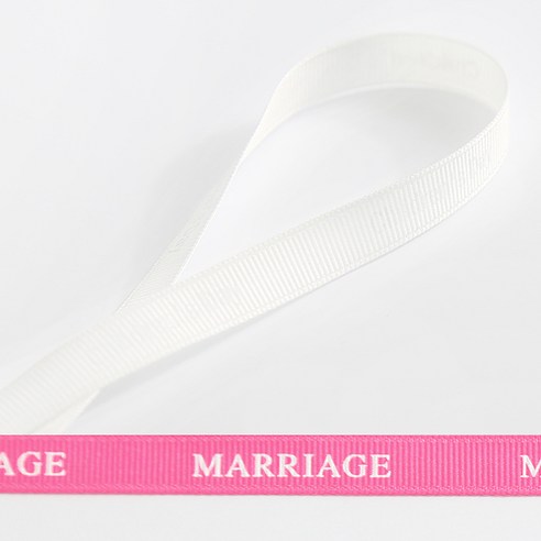 톡톡 DIY 골직리본 MARRIAGE, G2화이트, 50m