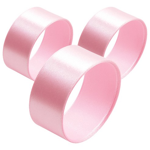 봄91 공단리본 25mm 3p, 16 진핑크, 45m