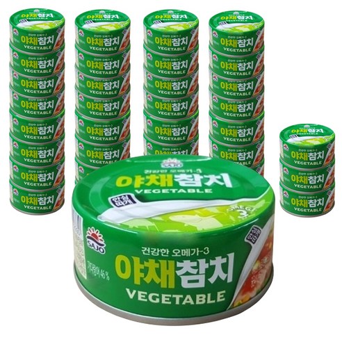 사조 야채참치 안심따개, 100g, 36개