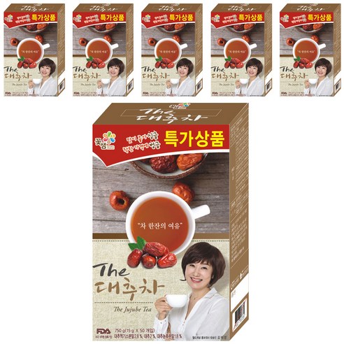 꽃샘 더 대추차 플러스, 15g, 50개입, 6개