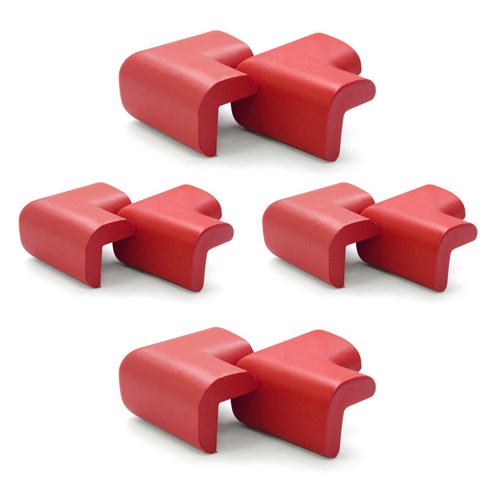 아가드 최고급형 코너보호대 2개입, 레드, 4세트, 67mm