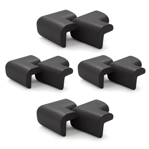 아가드 코너보호대 최고급형 2p, 블랙, 8세트, 67mm