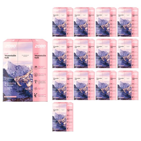 2080 퓨어 마운틴 핑크 솔트 치약, 120g, 42개