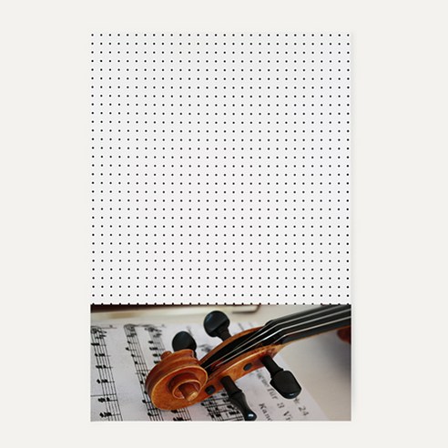 앤비커머스 인테리어 타공판 하 WHITE 60 x 90 cm, 1개, 악기04