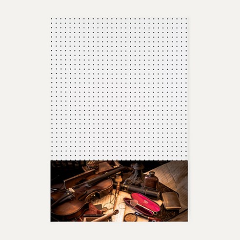 앤비커머스 인테리어 타공판 하 WHITE 60 x 90 cm, 1개, 악기03