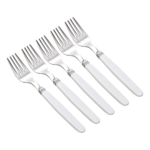 라온누리 픽미 컬러 아동 포크만 5p 세트, 베이직 화이트(W), 1세트