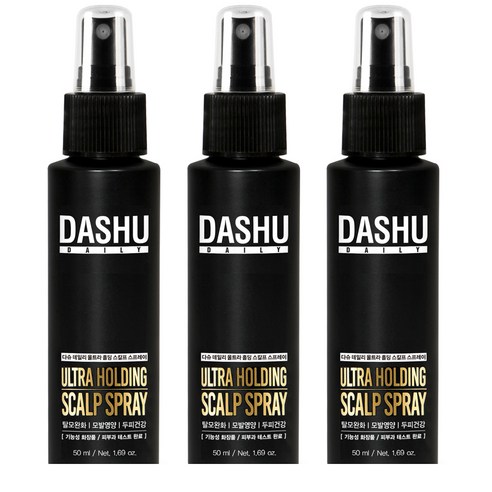 다슈 울트라 홀딩 스칼프 헤어스프레이, 50ml, 3개