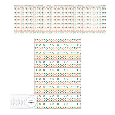 삼육오데이 디자인 페이퍼 기프트백 대 20p + 스티커 20p 세트, 화살, 1세트