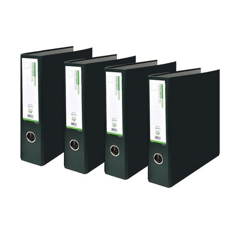 알파 합지 D링 바인더 KD-301 A4 3공 3cm 200매, 녹색, 4개입