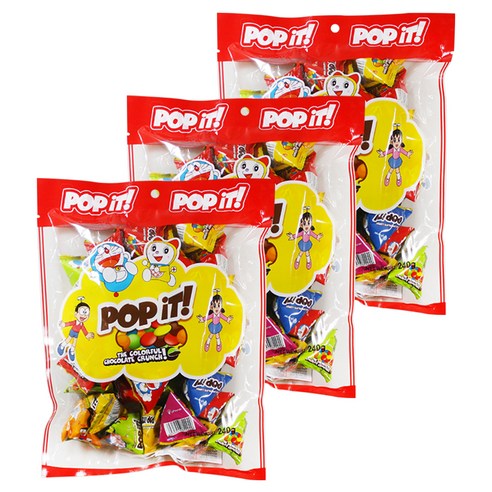 도라에몽 팝잇초코 40p, 240g, 3개입