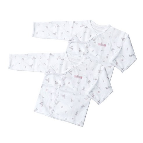 베이비앤아이 코모스베이비 래빗 배냇저고리 핑크 2p