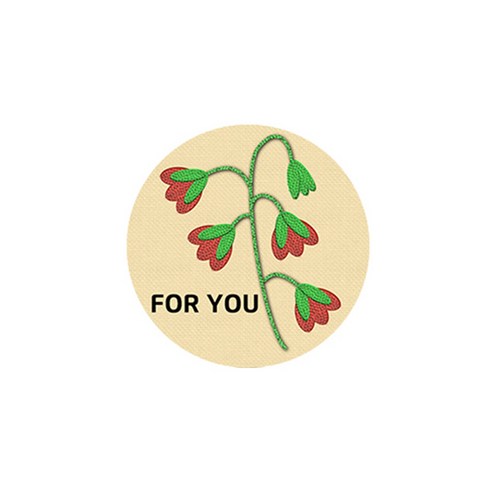 삼육오문방구 레터링 스티커, 튤립(FOR YOU), 60개입