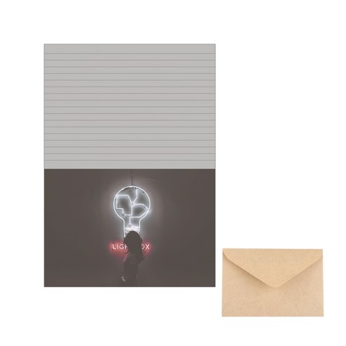삼육오데이 디자인편지세트 편지지 20p + 봉투 10p, 빛나는전구, 1세트