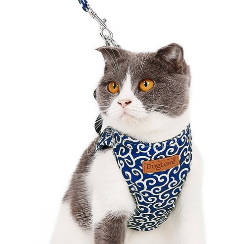 펫츠랜드 오리엔탈 고양이 하네스, 블루