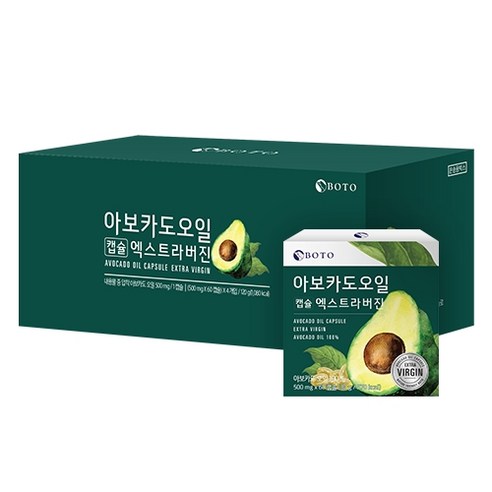보뚜 아보카도 오일 엑스트라 버진 캡슐, 60정, 4개