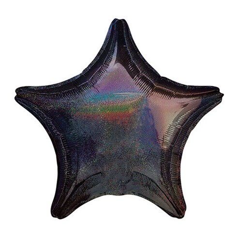 파티팡 별은박 데즐러 풍선 48cm, 블랙, 10개입