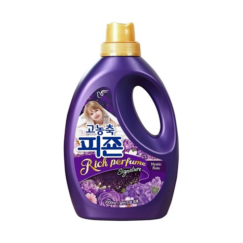 피죤 리치퍼퓸 시그니처 섬유유연제 미스틱레인 본품, 2L, 1개