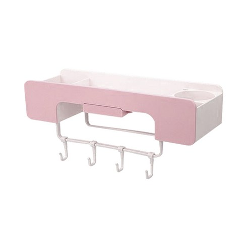 라인 다용도 모던 심플 욕실선반 40 x 13.5 x 18 cm, 핑크, 1개