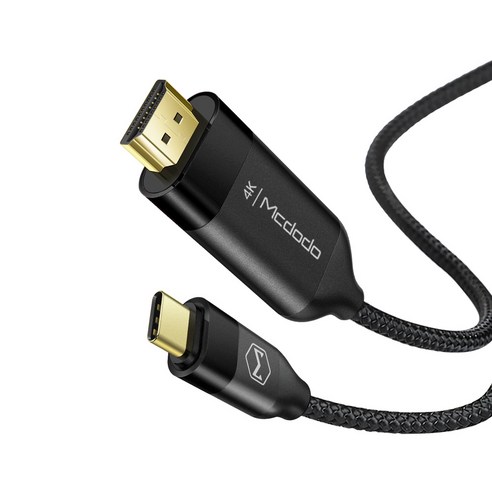 [Mcdodo] 맥도도 C타입 to HDMI 미러링 케이블, 블랙, 1개