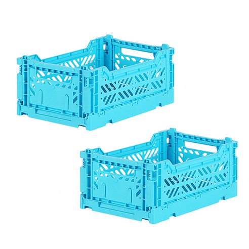아이카사 폴딩박스 S, turquoise, 2개