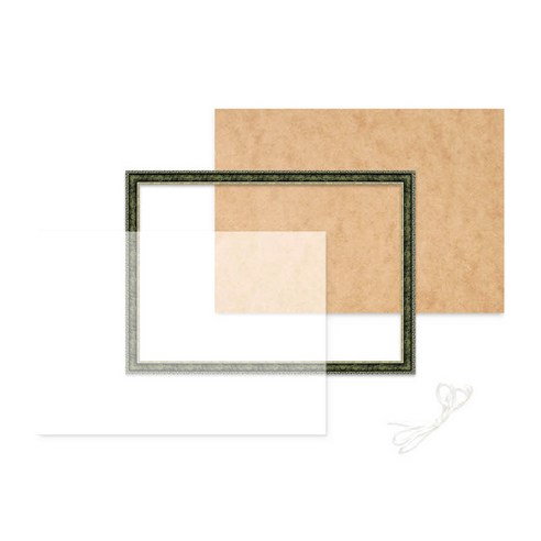 빌리프프레임 고급형 보석십자수 수지액자 20 x 25 cm, 슬림앤틱그린, 1개