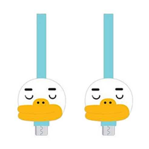 카카오프렌즈 5핀 USB 충전케이블 1m, 튜브, 2개입
