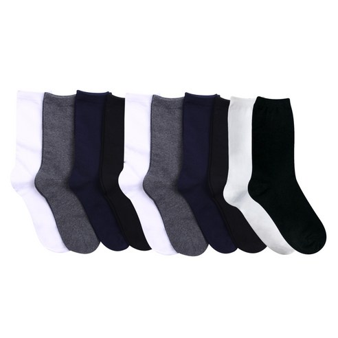 두발로 여성용 프리미엄무지장목 양말 10켤레