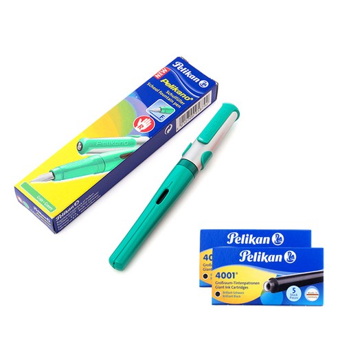 pelikan 만년필 뉴펠리카노 세트, F, 그린