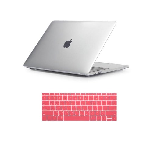 뉴비아 HY 키스킨 핑크 + 투명 케이스 맥북에어13 A1369, 혼합 색상, 1세트