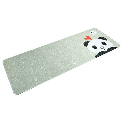 토디아 버라이어티 카툰 키보드 마우스 장패드 600 x 350 x 4 mm, 팬더민트, 1개