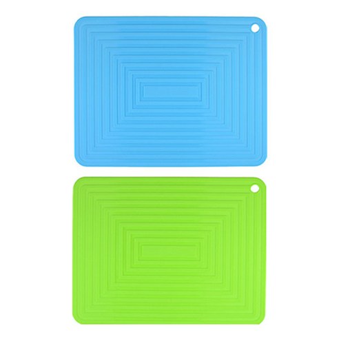 마켓피오 실리콘 다용도 매트 고리형 2p, 랜덤 발송, 290 x 230 mm