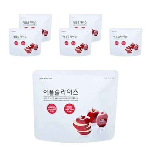 영주마실 애플슬라이스, 20g, 6개