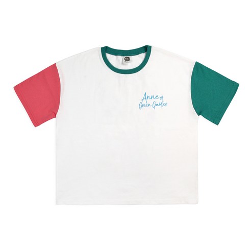 헬로아이 여아용 빨강머리앤 짝소매 티셔츠