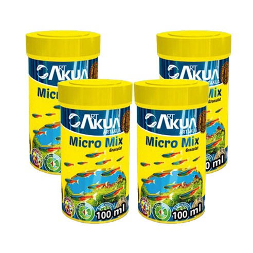 아트아쿠아 마이크로 믹스 비트 사료, 100ml, 4개