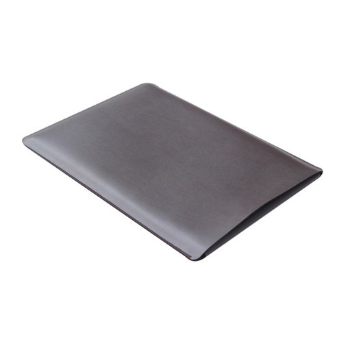 우수스 LG 그램 노트북 솔리드 컬러 미니멀 디자인 파우치, 모카브라운