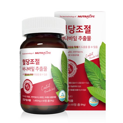 뉴트라라이프 혈당조절 바나바잎 추출물, 60정, 1개